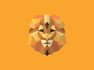 Lion — Set of Polygons Logos Animals 2015 / 2016 animals brand illustration king lion logo2016 logoset lowpoly mask polygonal polygons trend
