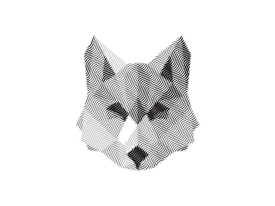 Wolf animals effects engraving face head line logo mnohrom predator style symbol wolf