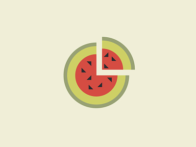WaterMelon abstract berry food fresh fruit icon logos mark minimalist sign vegetable watermelon