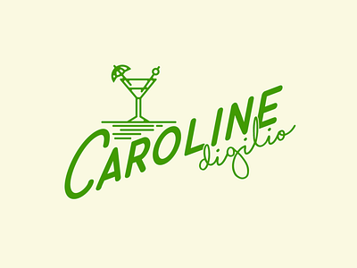 Caroline branding agency cocktails logo