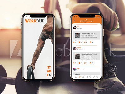 Activity Feed activity activity feed adobe photoshop adobe xd app creativehunger daily ui 047 dailyui design designmadness enjoy the moment fit iphone iphone x sport ux design ux ui design uxlover workout app