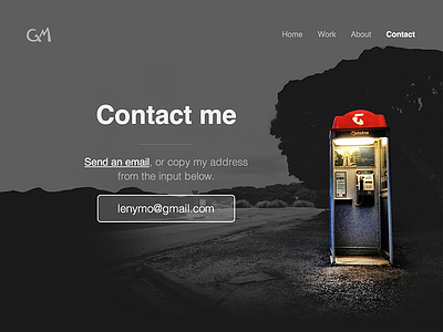 Portfolio contact page contact folio phone booth photography portfolio responsive site design telstra ui web