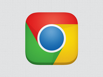 Google Chrome iOS icon app icon chrome google google chrome icon icon design ios ios icon ipad iphone logo
