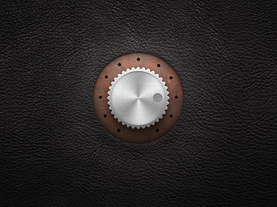 Steampunk Dial dial gui knob leather metal realistic rust rusty skeuomorphic skeuomorphism steampunk ui