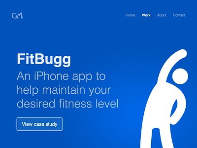 FitBugg Folio Promo fitbugg fitness folio iphone portfolio stick figure ui ui design web web design