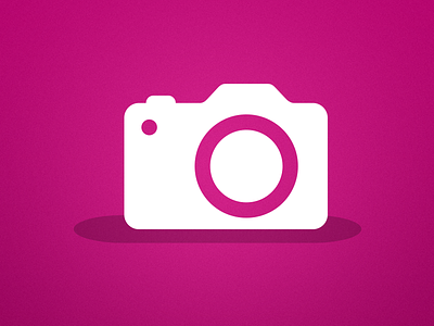 Camera icon camera flat icon icon design illustration pink vector