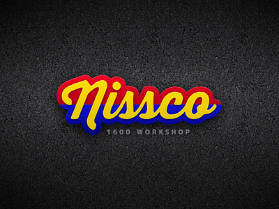 Nissco Logo asphalt automotive gradients logo logo design logos motorsport nissco texture