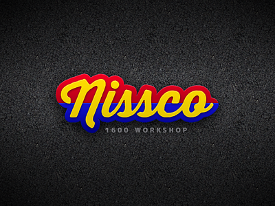 Nissco Logo asphalt automotive gradients logo logo design logos motorsport nissco texture