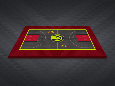 Atlanta Hawks Granite Court Mockup