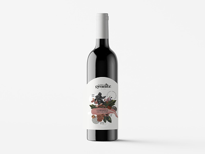 Garden of Granite Winery branding design graphic design illustration illustrator logo marketing mixedmedia packaging design vector