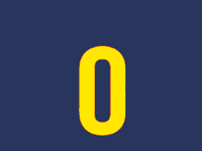 Number 0 after effects ae frame by frame cell animation motion design splash liquid animation