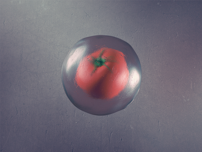 Frozen tomato cinema 4d c4d vray vrayforc4d shape texture colorful render maxon 3d