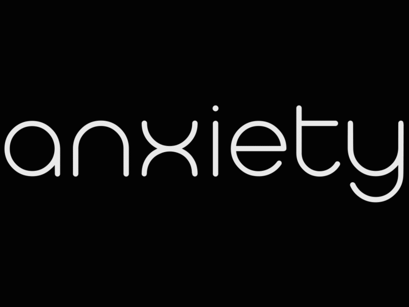 Anxiety - Morphing Letters kinetic typography morphing typography typography