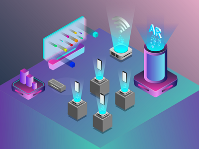 Isometric experiment adobe illustrator flat design isometric illustration isometric projection vector illustrations