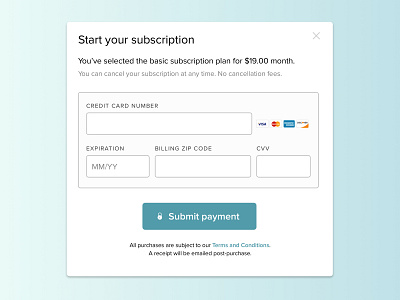 Payment Modal