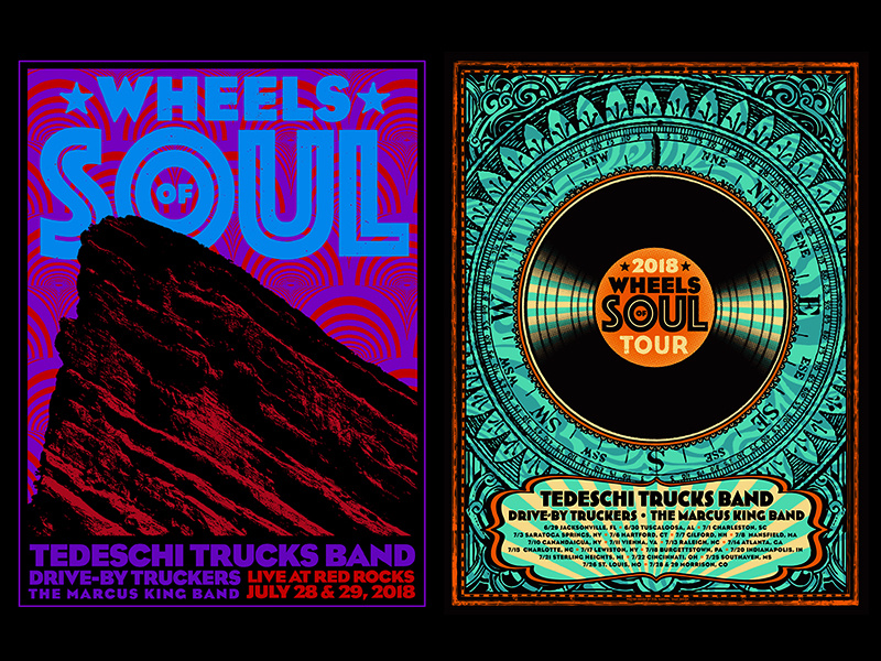 Tedeschi Trucks Band poster designs gig poster music artwork graphic design poster