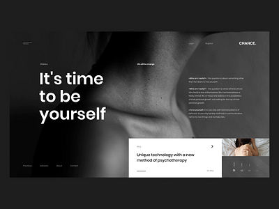 Chance — Website Design apple art black business clean clean design design flat minimal ui ux