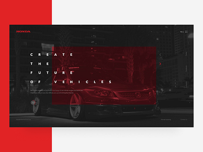 Honda — Concept Redesign apple black business car clean clean design concept flat honda minimal promo redesign