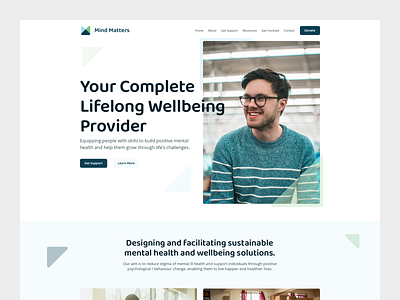 Mind Matters - Mental health charity website concept