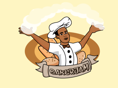 Baker Jam app art branding design icon illustration logo typography vector web