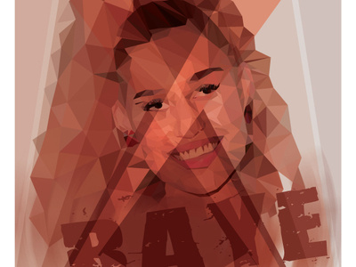 Low Poly Raye art illustration lowpolyart polaroid vector woman illustration