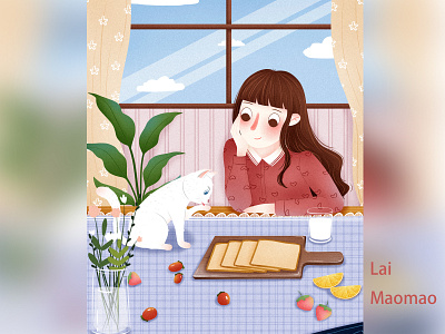 Lai Maomao creative girl illustration