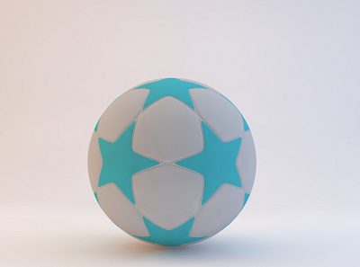 football 3d c4d creative design