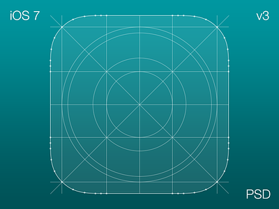 iOS 7 Icon Grid V3