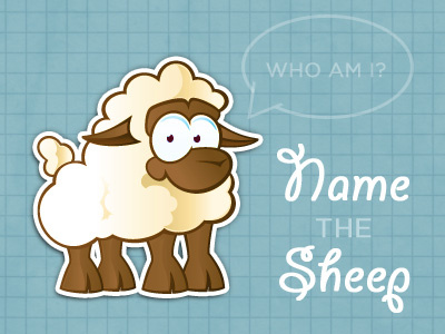 Sheep animal icon illustration