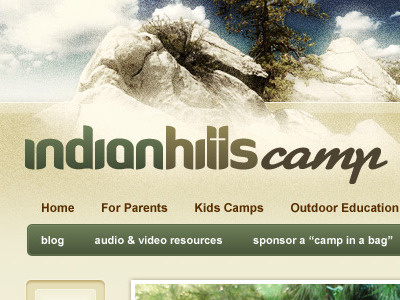 Indian Hills Camp Interior interior page logo menu website