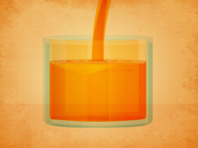 Electric OJ illustration juice liquid texture