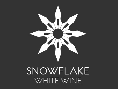 Snowflake White Wine logo snowflake wine