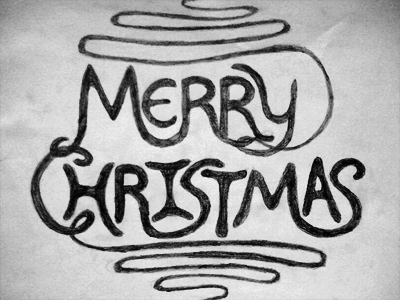 Merry Christmas (Full) christmas hand drawn merry christmas sketch sketching typography