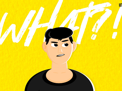 #what?! boy characterdesign graphic graphic design illustration india print design tamilnadu vector