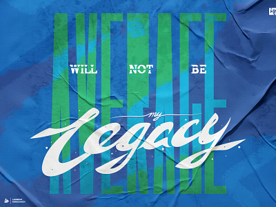 Legacy average banner blue dribbble font hello illustration poster typography word