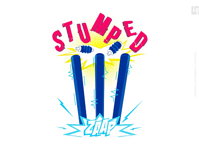 #Stumped 2019 blue cricket graphic graphic design india print print design tamil tshirt vector