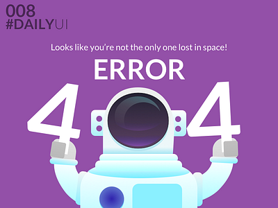 Daily UI Challenge 008 - 404 Page