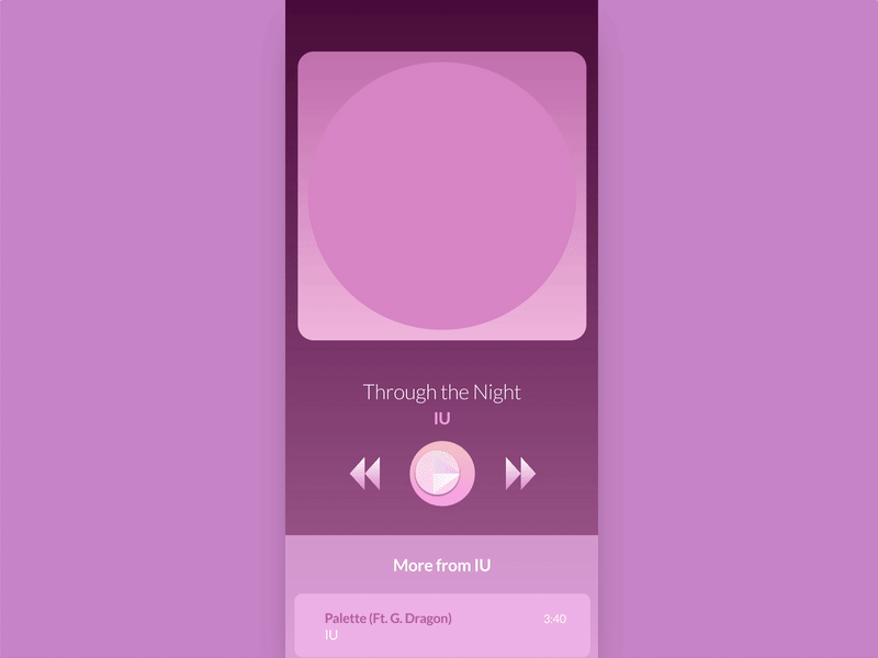 Daily UI Challenge 009 - Music Player