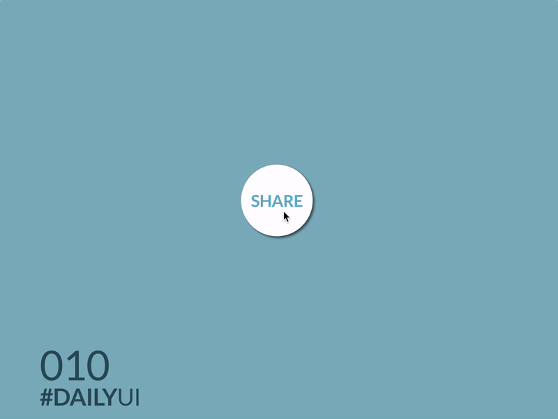 Daily UI Challenge 010 - Social Share design invision sketch ui ux