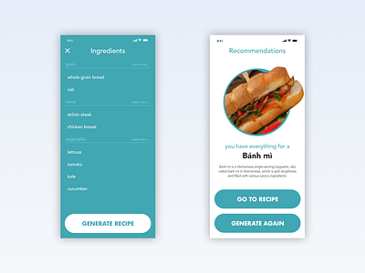 Daily UI Challenge 040 - Recipe dailyui design sketch ui