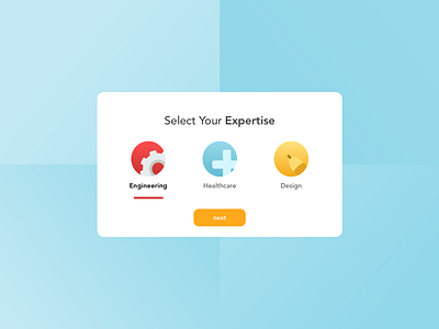 Daily UI Challenge 064 - Select User Type