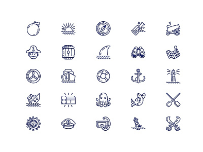 pirate outline icon set appicon icon iconography iconpack icons iconset iconweb illustration interaction web