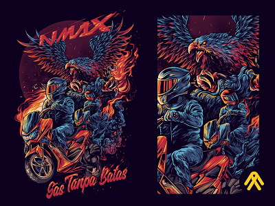 bikerbastard yamaha nmax artwork bikerbastard bikers illustration imo nmax kaos nmax nmax nmax riders poster t shirt tshirt design xmax yamaha yamaha nmax ynci