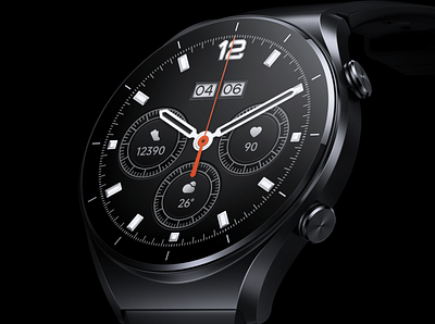 XIAOMI WATCH S1 Watch Face Design 3d branding design graphic design ui watchface