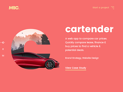 Case study cartender branding design minimal typography ui ux vector web web design web design agency web design company website