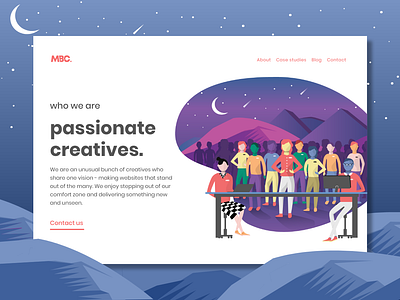 MB Creative Design Agency Website - About Us Page