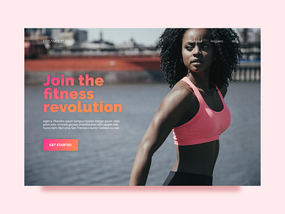 Join The Fitness Revolution adobe concept creative agency design design agency designer fitness graphic design gym influencer influencer marketing instagram marketing minimal ui ux web web design website work out