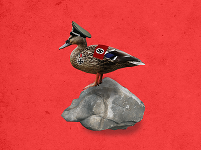 Nazi Duck duck photo manipulation