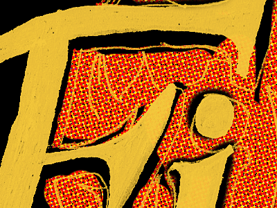 Refiners halftone lettering texture