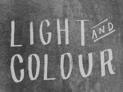Light and Colour logo texture type typography